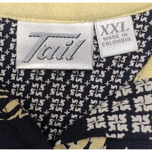 Tail Golf Polo Shirt Womens Size XXL Navy Blue Floral Tennis Pickleball NEW NWT - Picture 6 of 14